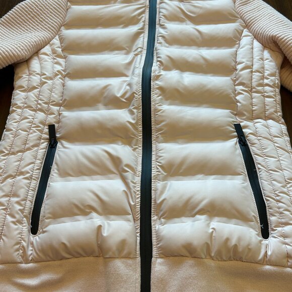 Mark New York Women's Performance Puffer Bomber Jacket Light Pink Sz Small - Picture 10 of 13